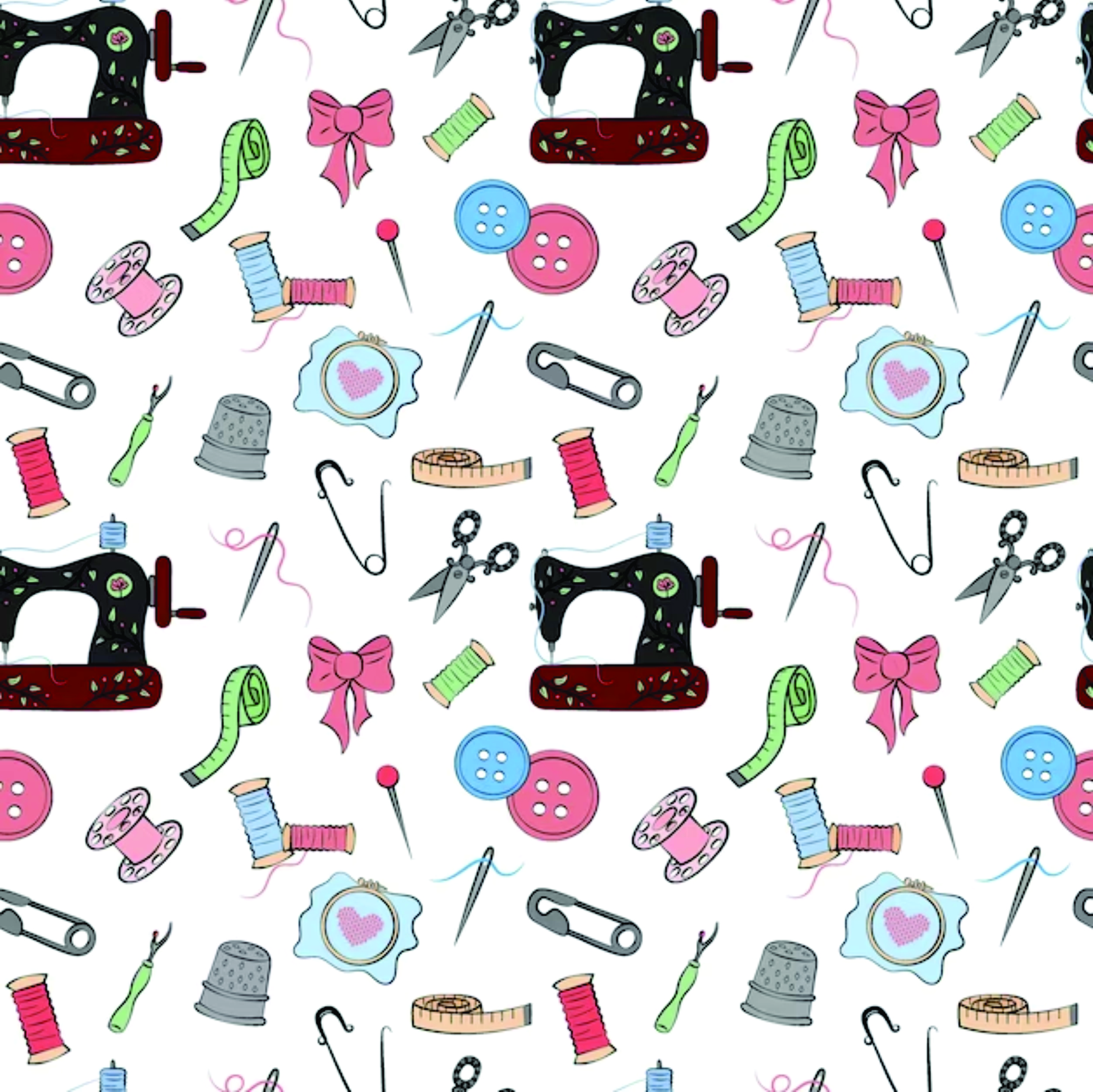 Sewing Items Clipart